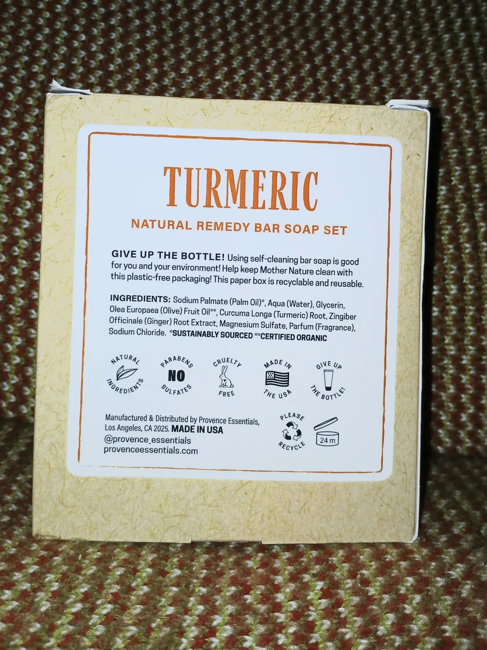 Turmeric Natural Brightening Bar Soap Set - Yellow